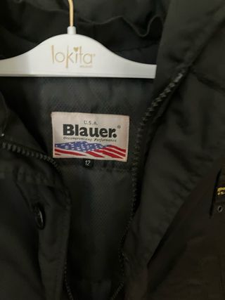 Parka Blauer nera