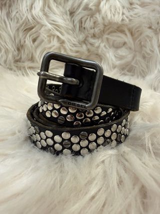 Cinturón Diesel tachuelas plateadas