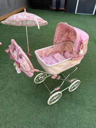 Carrito Muñeca Reborn Rosa de Cuevas