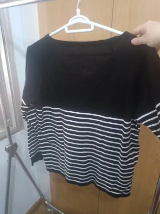 Jersey rayas negro y blanco