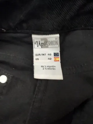 Pantalón pana mujer negro