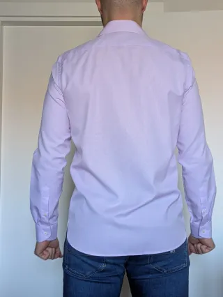 Camisa rosa hombre