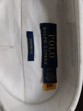 Camisa Polo Ralph Lauren Blanca Talla L