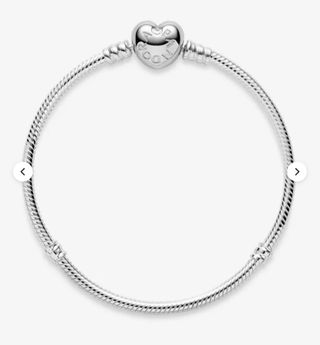 Pulsera Pandora Moments Cierre Corazón Plata