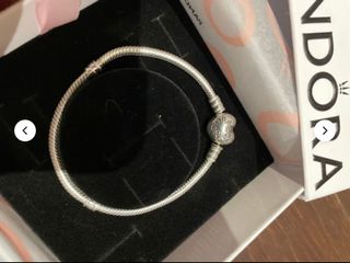 Pulsera Pandora Moments Cierre Corazón Plata