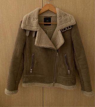 Chaqueta de ante con borreguito