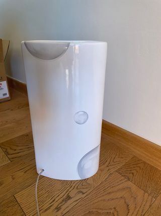 Lampada ceramica decorata, luce in vari colori