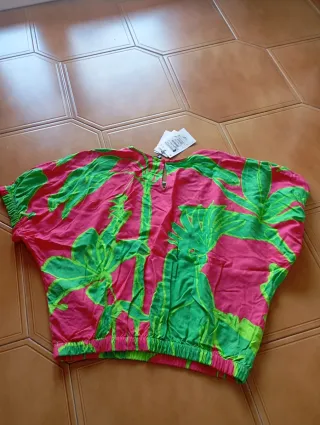 Blusa Desigual Talla L Estampado Floral