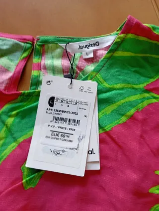 Blusa Desigual Talla L Estampado Floral