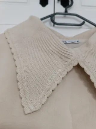 Sudadera Zara Beige Talla S