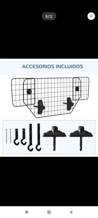 Barrera protectora para coche