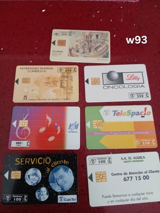 7 Carte Telefoniche Spagna