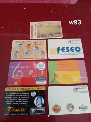 7 Carte Telefoniche Spagna