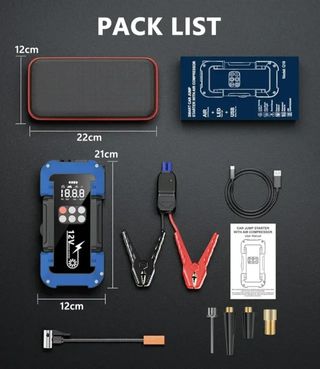 Arrancador Coche 4000A + Compresor Aire 150PSI