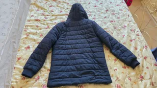 Piumino bambino blu con cappuccio