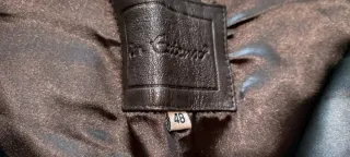 Pantalón de mujer de cuero auténtico talla 48