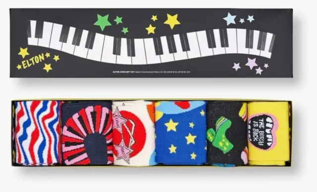 Happy Socks Elton John Set 6 Calcetines Talla 36-4