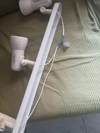 Lámpara Techo 3 Focos Ikea NYMÅNE Blanca