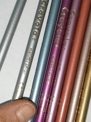8 Matite Metallizzate Crayola Nuove
