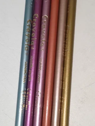 8 Matite Metallizzate Crayola Nuove