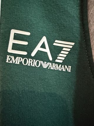 Chaqueta EA7 Emporio Armani gris y verde