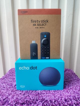 Pack Fire TV Stick 4K + Echo Dot gris