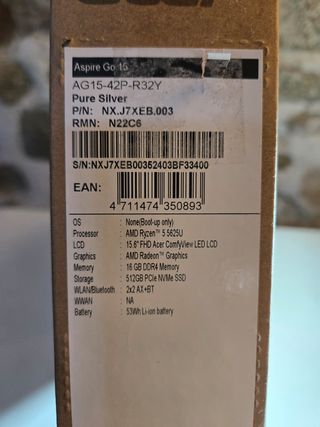 Acer Aspire Go 15 AG15-42P | Ryzen 5 | 16GB RAM | 512GB SSD