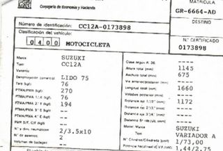 Suzuki 98339 tubo de escape lido 75