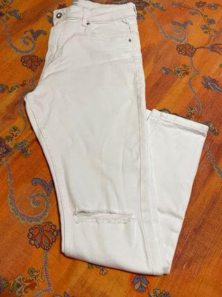 Pantalones vaqueros blancos súper skinny
