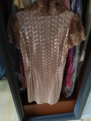 Vestido dorado lentejuelas
