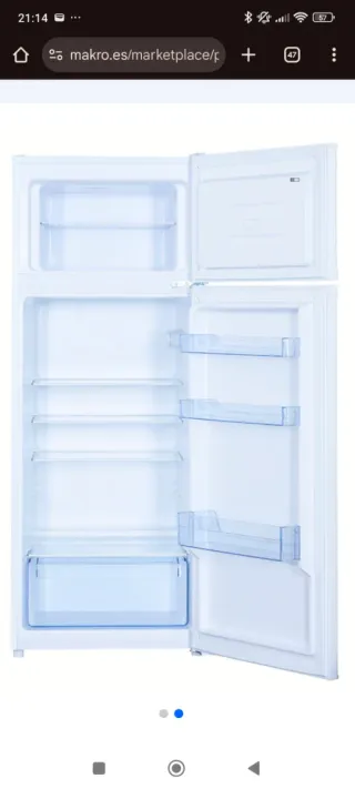 Nevera Jocel JF206, 206L, cíclico, con congelador