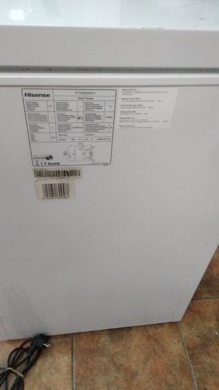 Congelatore Arcón Hisense Bianco