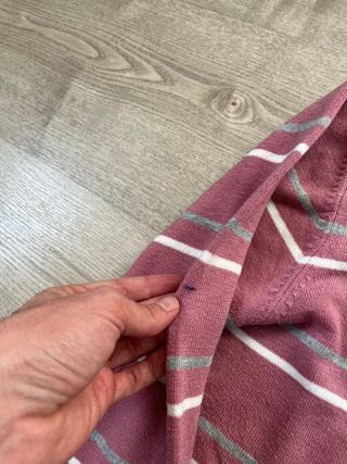 Polo Ralph Lauren Jersey Rayas Rosa y Gris