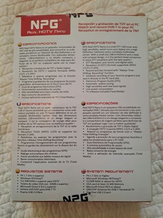 NPG Real HDTV Nano TDT USB 3D