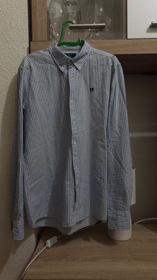 Camisa Rayas Azul y Blanco Alvaro Moreno