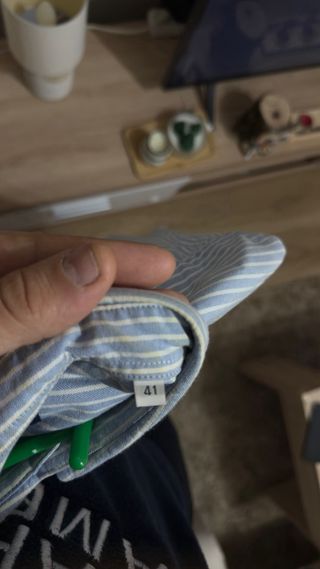 Camisa Rayas Azul y Blanco Alvaro Moreno