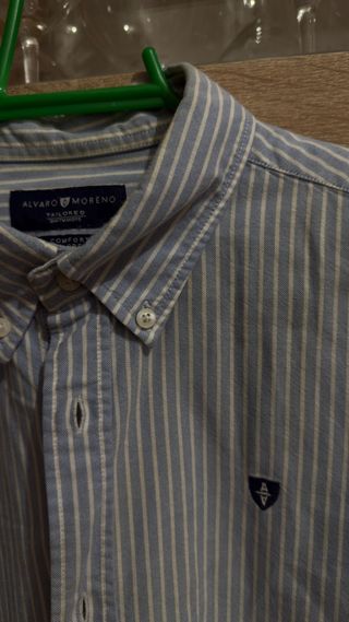 Camisa Rayas Azul y Blanco Alvaro Moreno