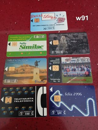 7 Carte Telefoniche Spagna