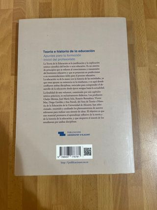 Teoría e historia de la Educación: Apuntes para...