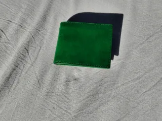 Portafoglio Uomo Russo Pellami Marrone e verde.