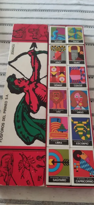 Scatole di fiammiferi Zodiaco del Pirineo