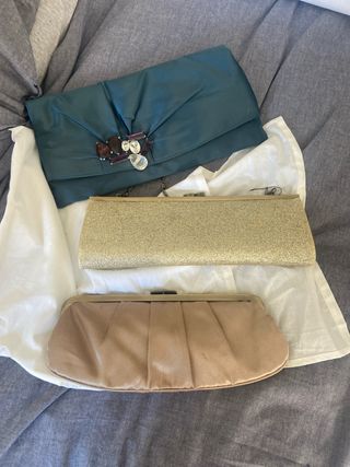 Lote 3 bolsos fiesta Adolfo Dominguez y Tintoretto