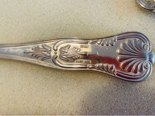 Set di posate antiche in argento AR800, 90 pezzi