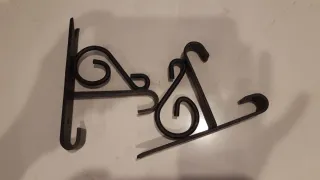 Barra de cortina metálica negra. NO ENVIO.