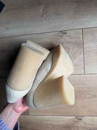 Zapatos de piel con cordones y plataforma