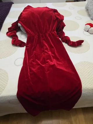 Vestido de fiesta rojo terciopelo