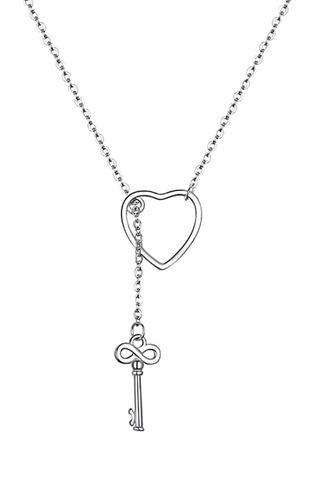 Collar Plata925 Corazón+Llave REGALO ¡LIQUIDACIÓN!