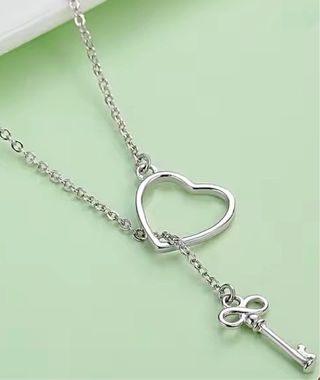 Collar Plata925 Corazón+Llave REGALO ¡LIQUIDACIÓN!