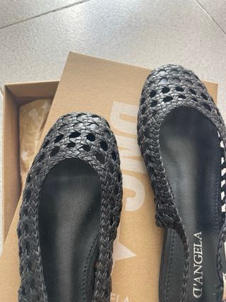 Bailarinas D'ANGELA negras tejidas