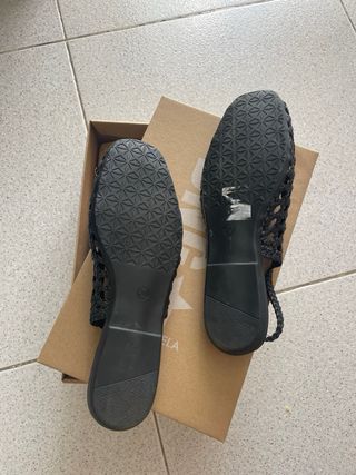 Bailarinas D'ANGELA negras tejidas